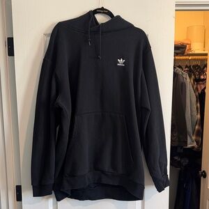 Adidas Men's Black Hoodie with Logo